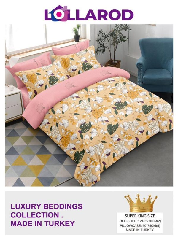 2 Super Kingsize Bedsheet 6 (5 Pillow Cases)